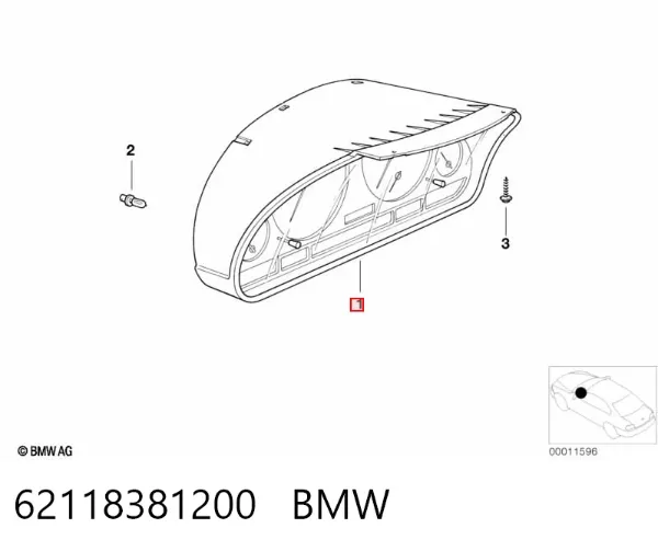 Приладова дошка-щиток приладів 62118381200 BMW