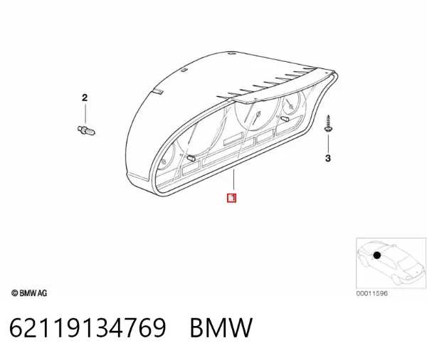 Приладова дошка-щиток приладів 62119134769 BMW
