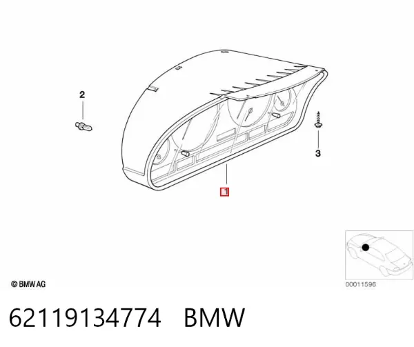 Приладова дошка-щиток приладів 62119134774 BMW