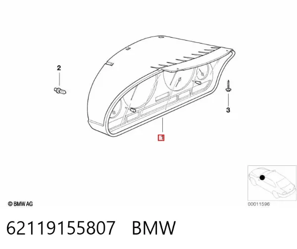 Приладова дошка-щиток приладів 62119155807 BMW