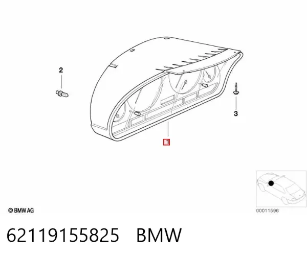 Приладова дошка-щиток приладів 62119155825 BMW