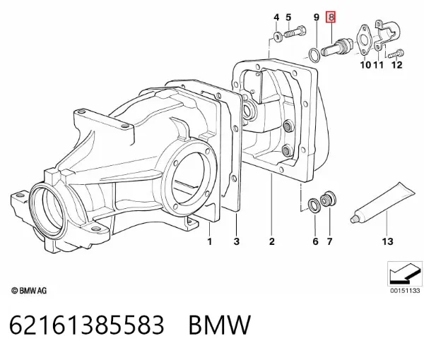 Датчик швидкості 62161385583 BMW