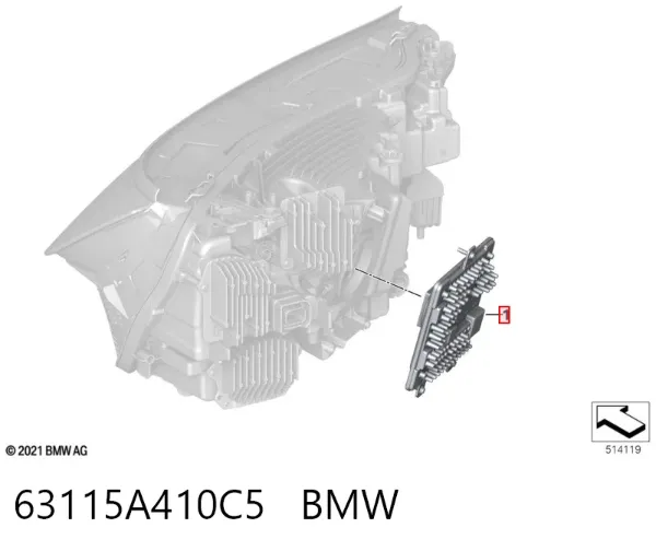  63115A410C5 BMW