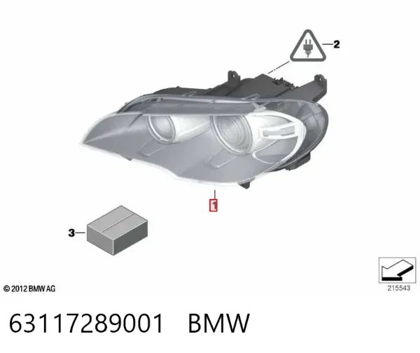 Фара ліва 63117289001 BMW