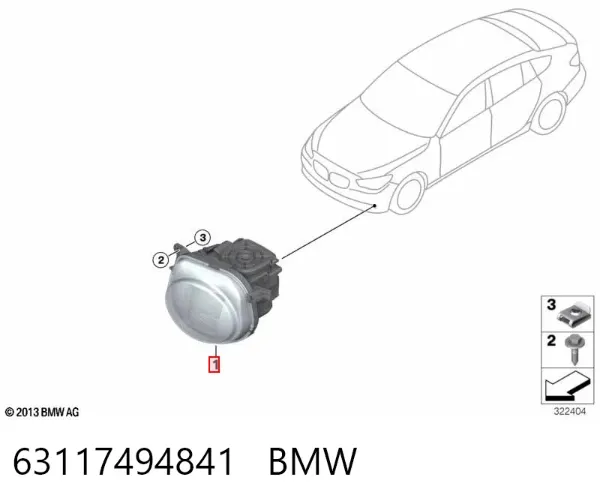 Ручка передньої двері зовнішня ліва 63117494841 BMW