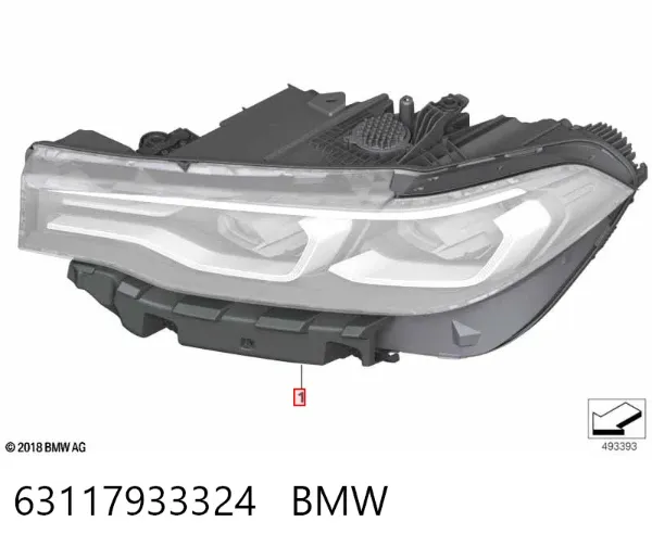 Фара права BMW X7 G07