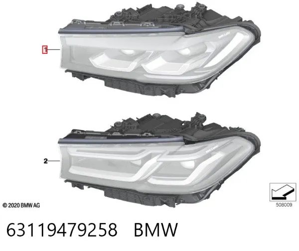 Фара права 63119479258 BMW