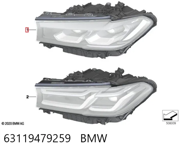 Фара ліва 63119479259 BMW