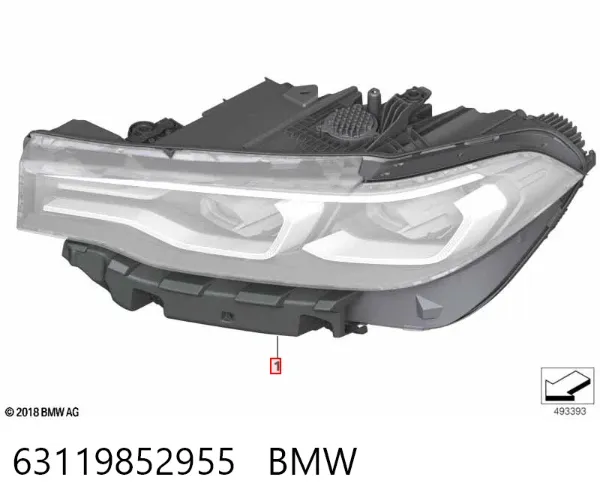 Фара ліва BMW X7 G07