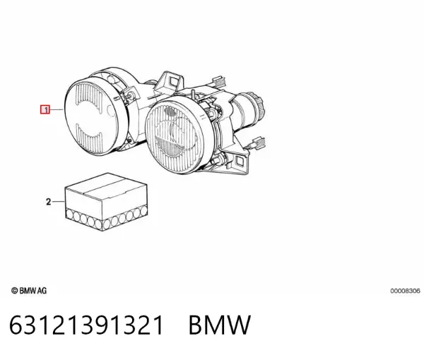 Фара ліва 63121391321 BMW