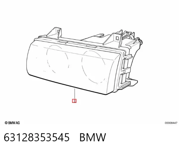 Фара ліва 63128353545 BMW