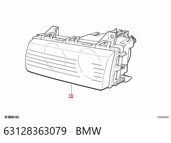 Фара ліва 63128363079 BMW