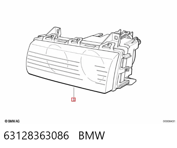Фара права 63128363086 BMW