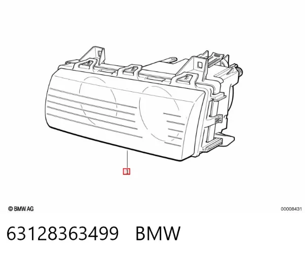 Фара ліва 63128363499 BMW