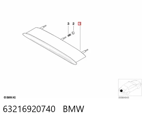Задній стоп 63216920740 BMW