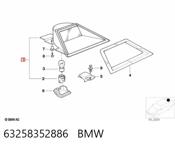 Задній стоп BMW 7 E38