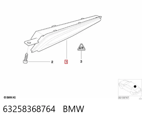 Задній стоп 63258368764 BMW
