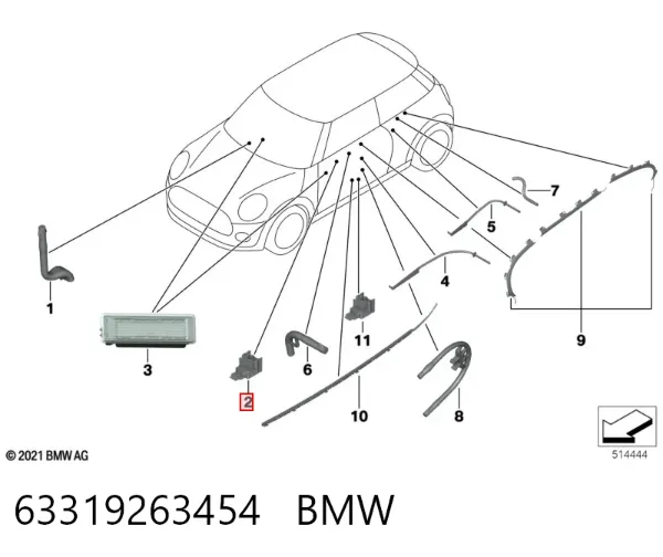  63319263454 BMW