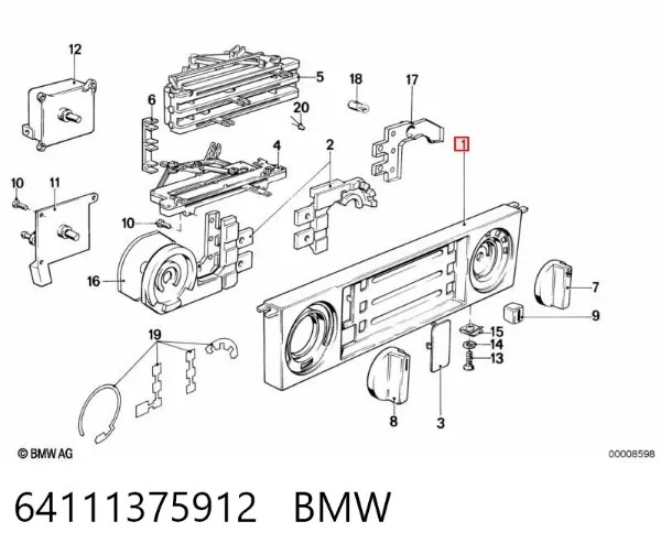  64111375912 BMW