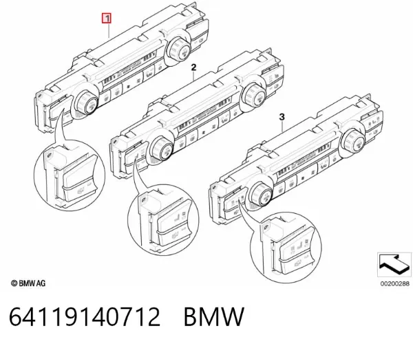 Блок управління кондиціонером BMW X6 E71