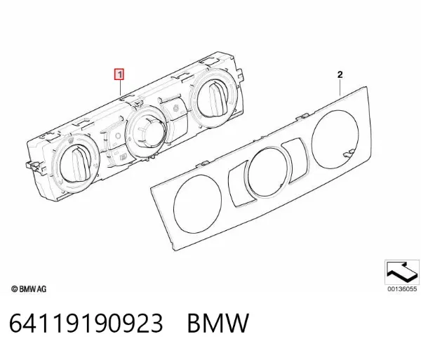 Блок управління кондиціонером BMW 3 E90