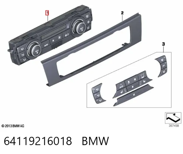 Блок управління кондиціонером BMW 1 E81