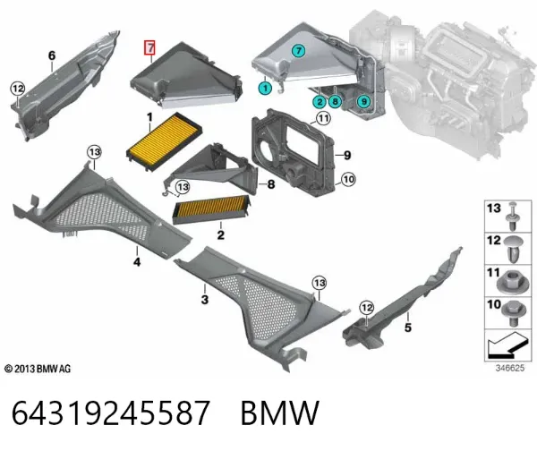  64319245587 BMW