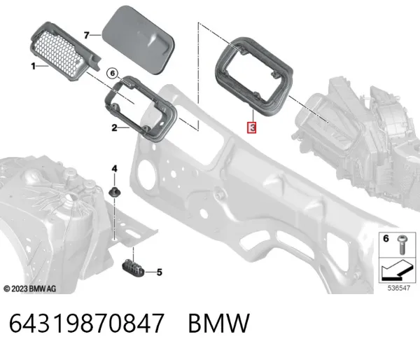  64319870847 BMW