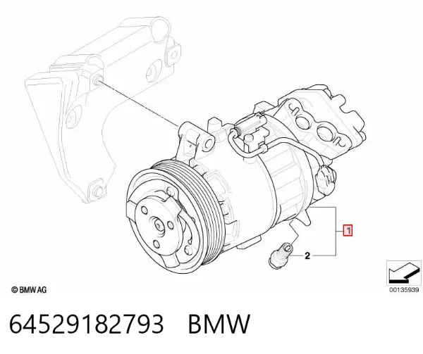 Компресор кондиціонера 64529182793 BMW