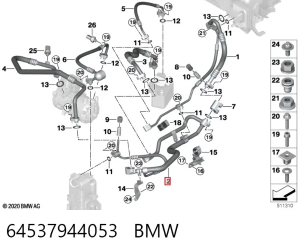  64537944053 BMW