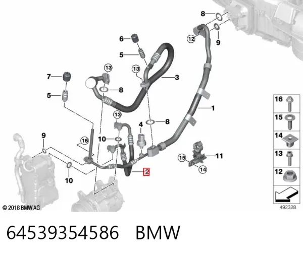  64539354586 BMW