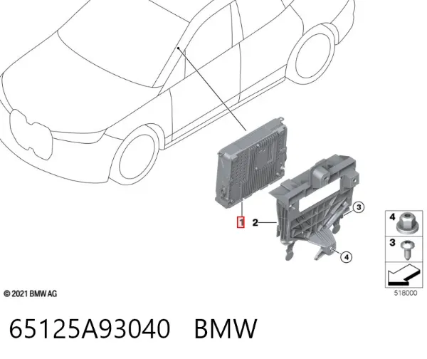  65125A93040 BMW