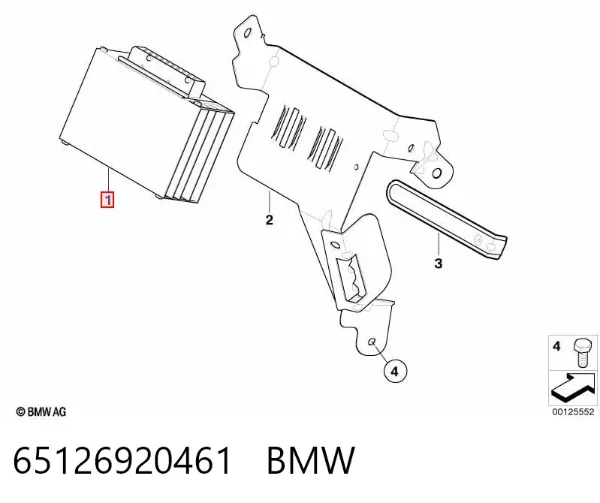 Підсилювач звуку аудіосистеми 65126920461 BMW