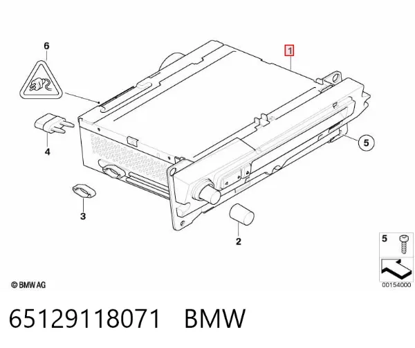 Магнітола 65129118071 BMW