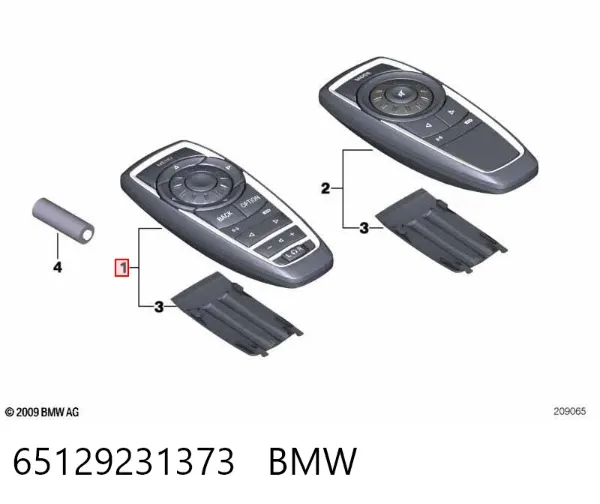 Пульт керування магнітолою 65129231373 BMW