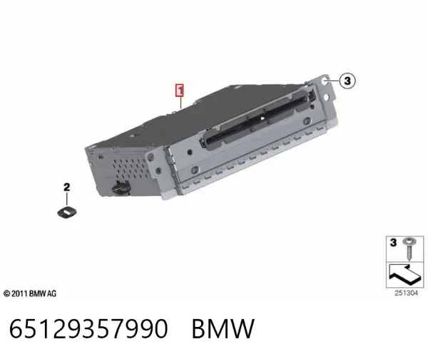 Магнітола 65129357990 BMW