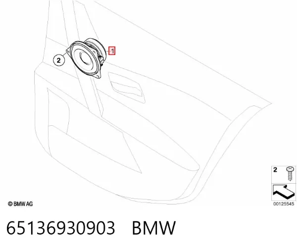 Динамік "торпедо" 65136930903 BMW