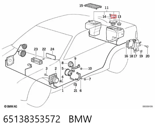  65138353572 BMW