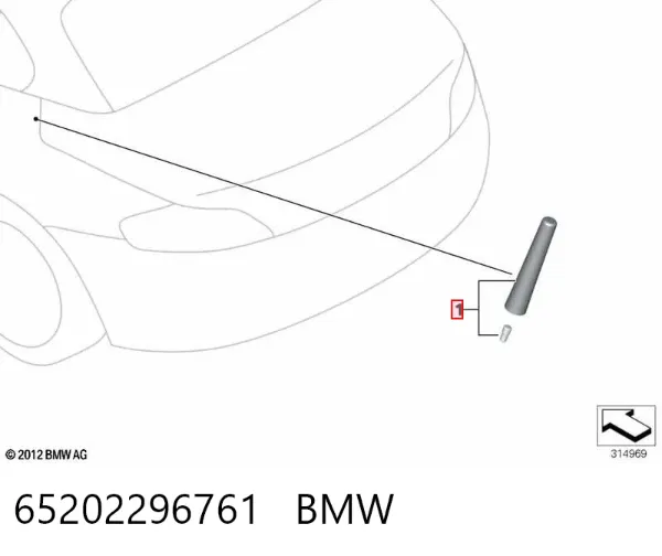  65202296761 BMW