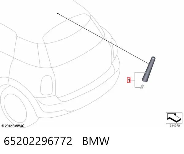  65202296772 BMW