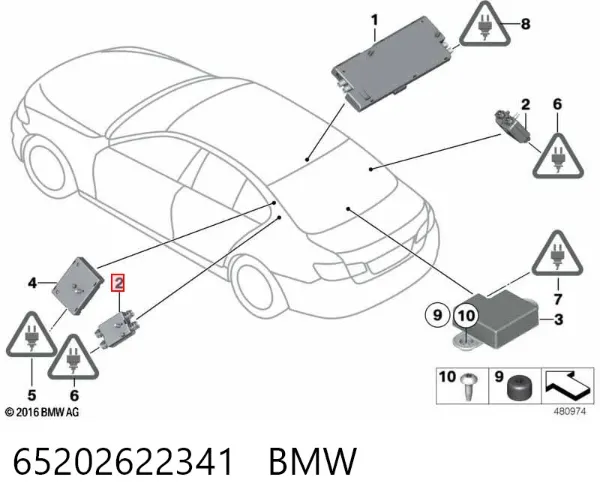  65202622341 BMW