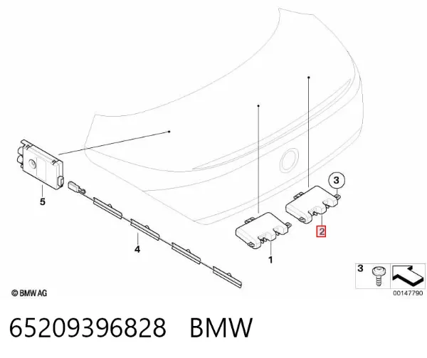 Антена 65209396828 BMW