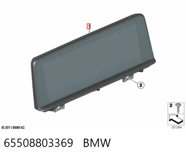 Дисплей багатофункціональний 65508803369 BMW