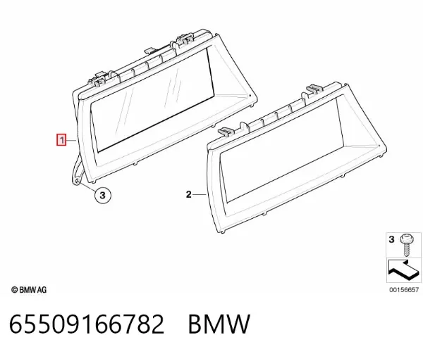 Дисплей багатофункціональний 65509166782 BMW