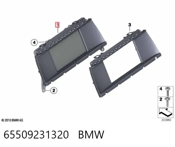 Дисплей багатофункціональний 65509231320 BMW