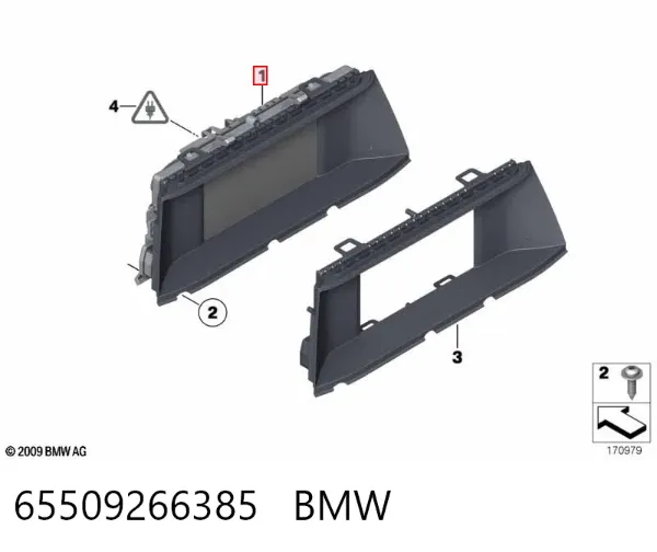 Дисплей багатофункціональний 65509266385 BMW