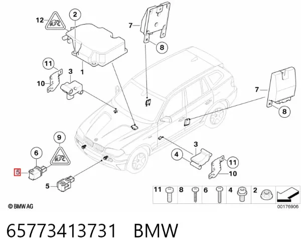 Датчик удару 65773413731 BMW