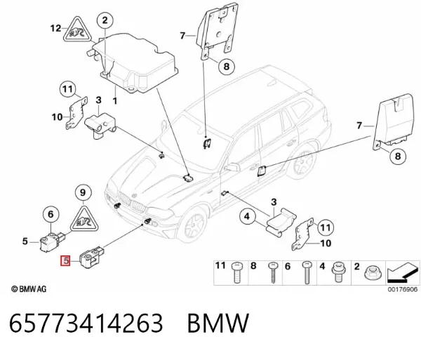 Датчик удару 65773414263 BMW