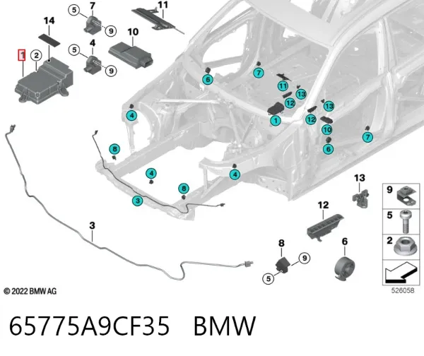  65775A9CF35 BMW