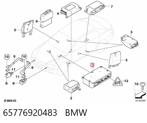 Модуль-процесор керування подушки безпеки 65776920483 BMW